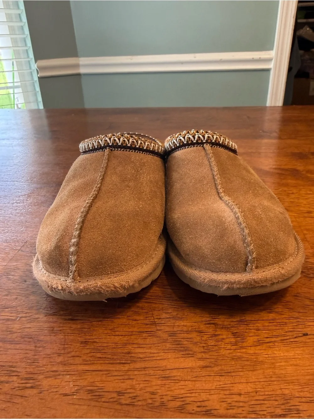 UGG Tasman II Slipper Kids Size 1 Chestnut Suede Slip On
